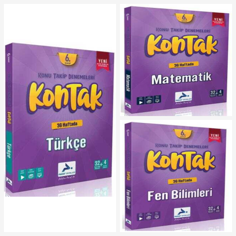 Paraf 6. Sınıf Türkçe & Matematik & Fen Kontak Set