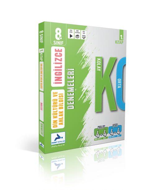 Paraf  8. Sınıf İngilizce - Din Kültürü Kolay Orta Branş Deneme