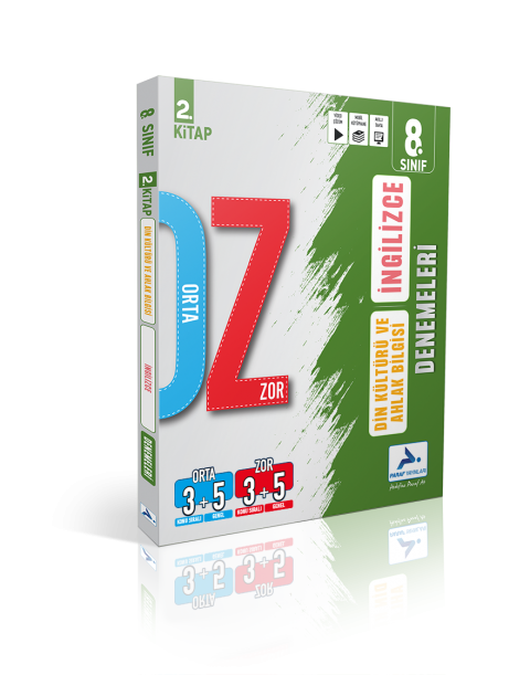 Paraf 8. Sınıf İngilizce - Din Kültürü Orta Zor Branş Deneme