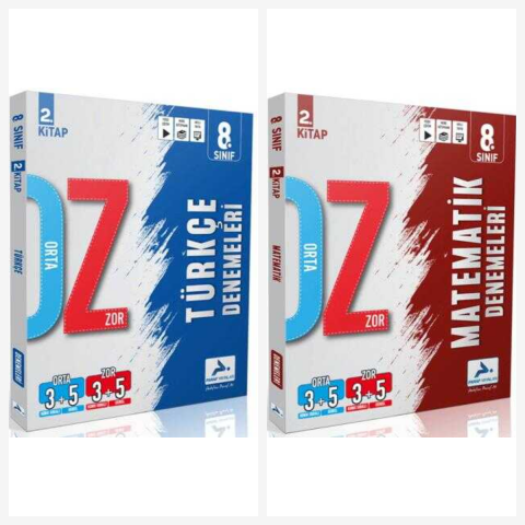 Paraf Orta Zor Türkçe & Matematik Lgs Deneme Set