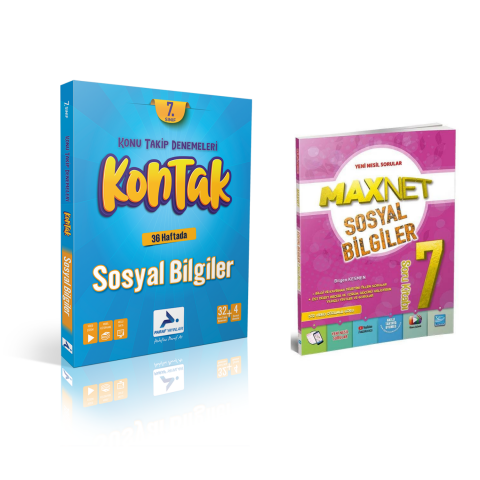 Paraf Yayınları 7.sınıf Kontak Sosyal Bil. Deneme &  7.sınıf Sosyal Bil. Soru Kitabı