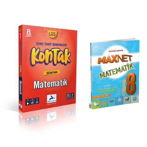Paraf Yayınları 8.sınıf Kontak Matematik Deneme &  8.sınıf Matematik Soru Kitabı