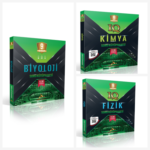 Paraf Yayınları 9. Sınıf Biyoloji & Fizik & Kimya Soru Kütüphanesi