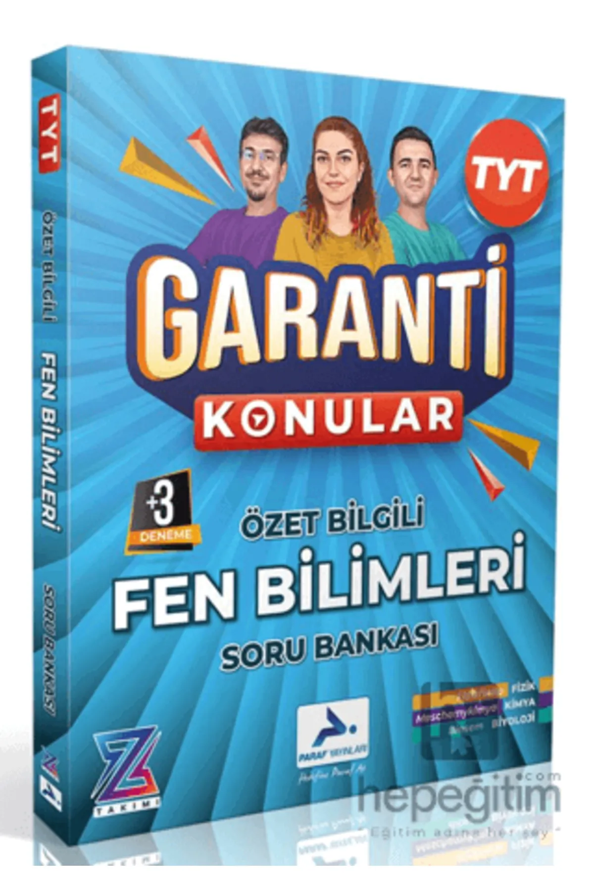 Paraf Z Takım Garanti Konular Fen Bilimleri Soru Bankası