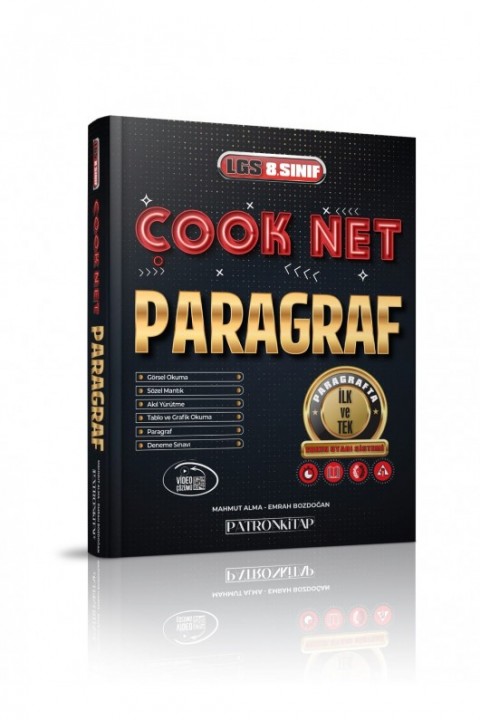 Patron Kitap 8. Sınıf Lgs Çook Net Paragraf Soru Bankası