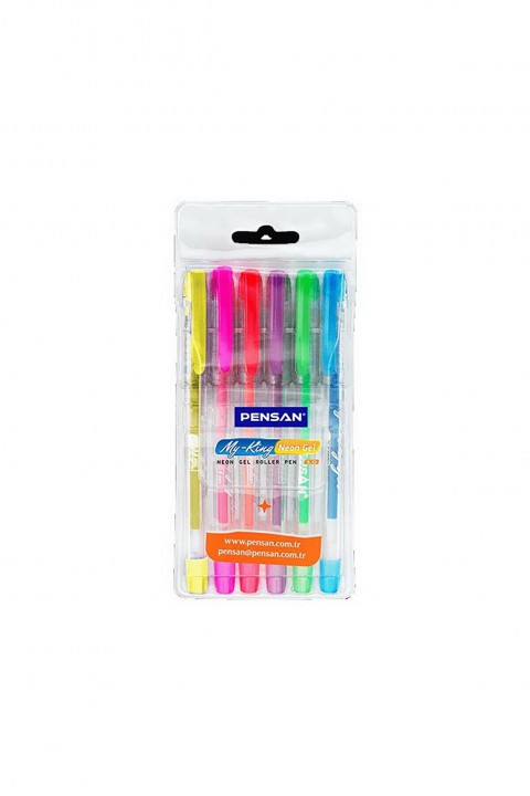 Pensan 6 Renk Neon Kalem Seti