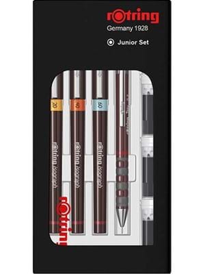 Rotring Rapido Isograph Set (0.2-0.4-0.6)+tikky 0.5
