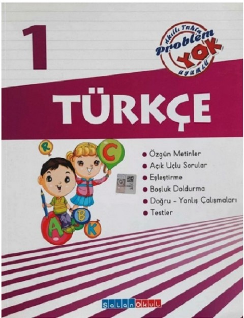 Salan Yayınları 1.sınıf Türkçe Problem Yok Etkinlikli Çalışma Kitabı