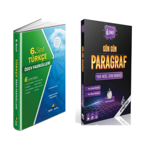 Strateji Gün Gün 6, Sınıf Paragraf & Aydın Türkçe 6. Sınıf  Ödev Fasikülleri