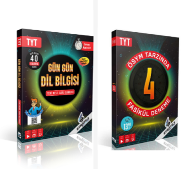 Strateji Tyt Gün Gün Dil Bilgisi Soru Bankası &  Tyt 4 Fasikül Deneme