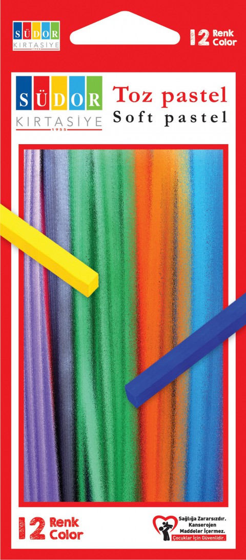 Südor 12 Renk Toz Pastel Boya Südor 12 Renk Toz Pastel Boya