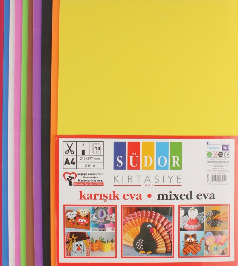 Südor Eva A4 10 Renk Karışık