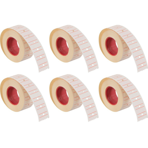 Tanex Fiyat Etiketi 6'lı Beyaz