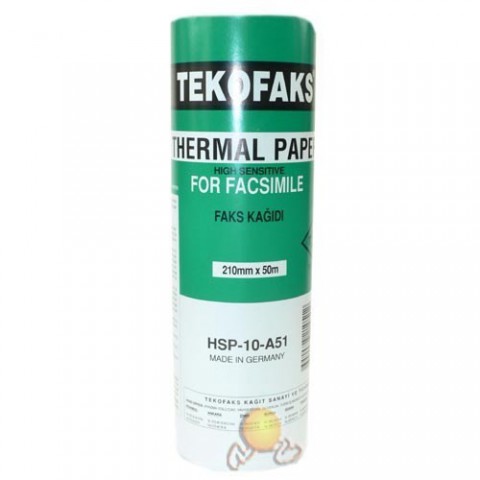 Tekofaks 210x50m Faks Kağıdı