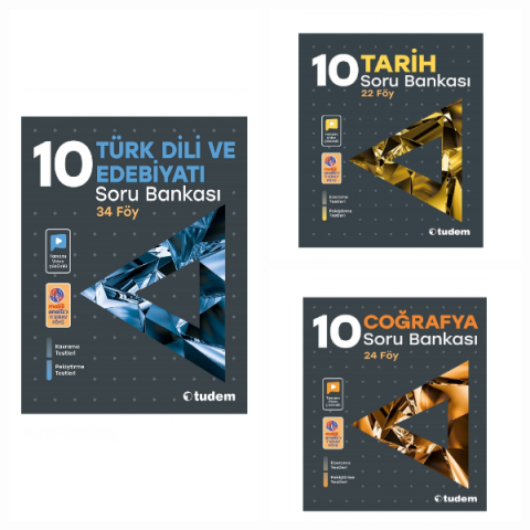Tudem 10. Sınıf  Sözel Föy Soru Bankası Seti
