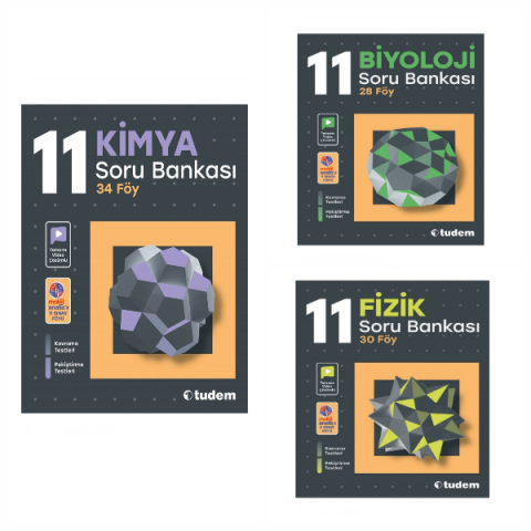 Tudem 11. Sınıf Fizik - Kimya - Biyoloji Föy Soru Bankası