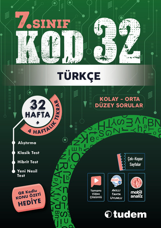 Tudem 7.sınıf Türkçe Kod 32