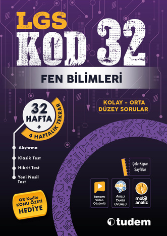 Tudem Lgs 8. Sınıf Fen Bilimleri Kod 32