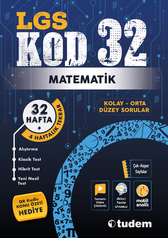 Tudem Lgs 8. Sınıf Matematik Kod 32