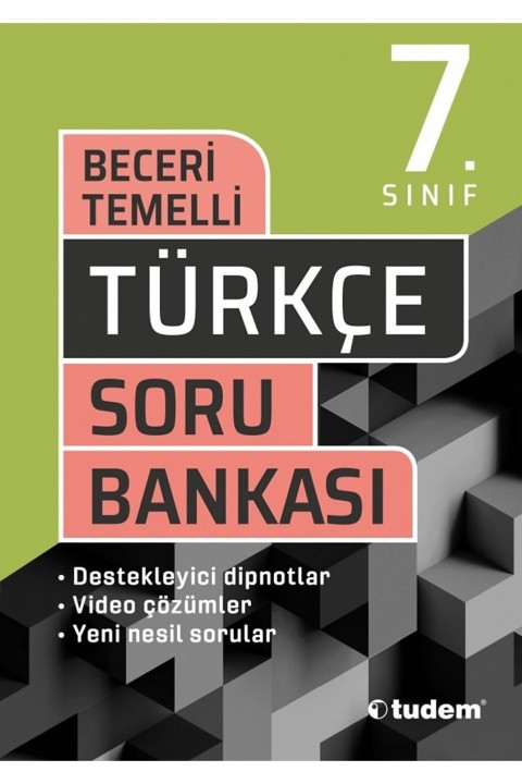 Tudem Yayınları 7. Sınıf Türkçe Beceri Temelli Soru Bankası Tudem Yayınları 7. Sınıf Türkçe Beceri Temelli Soru Bankası