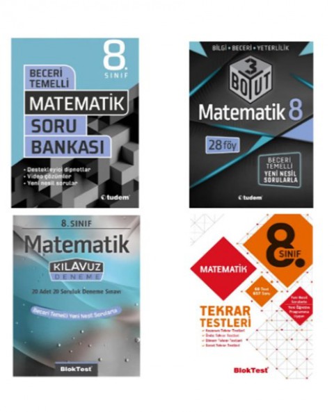 Tudem Yayınları 8.sınıf Matematik Seti