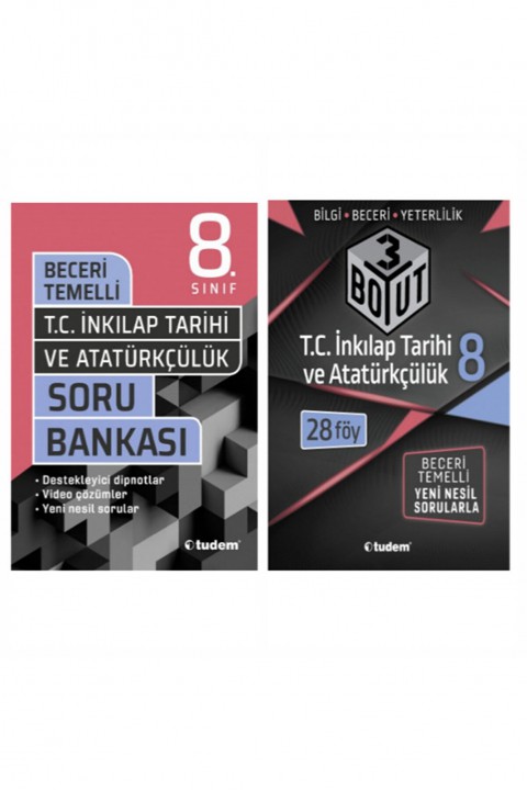 8.sınıf T.c. İnkılap Tarihi Ve Atatürkçülük Soru Tudem Yayınları