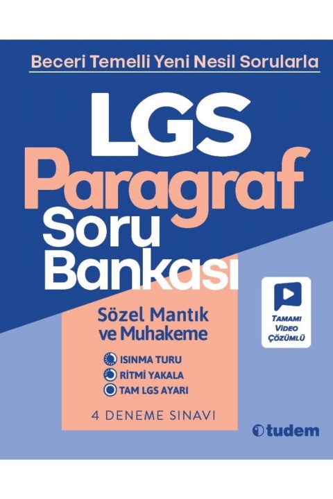 Tudem Yayınları Lgs Paragraf Soru Bankası