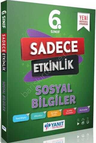 YANIT YAYINLARI 6. Sınıf Sosyal Bilgiler Etkinlik Kitabı