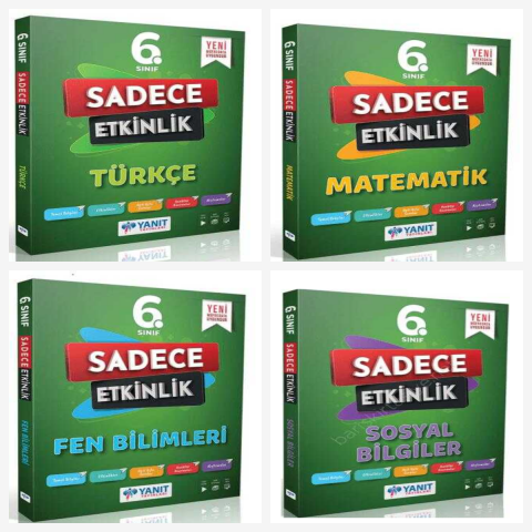 Yanıt 6. Sınıf Sadece Etkinlik Set ( Türkçe & Matematik & Fen & Sosyal)