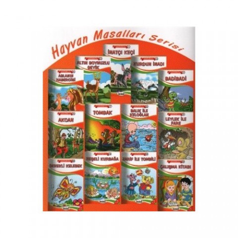 Zambak Hayvan Masalları Serisi (13 Kitap Takım) (7-9) Yaş